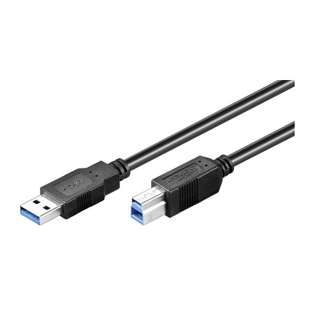 CAVO USB 3.0 TIPO A/B M/M 5mt NERO