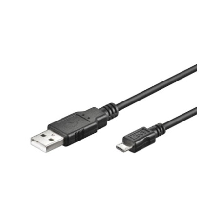 CAVO USB 2.0 TIPO AM/B Micro 1mt In Rame