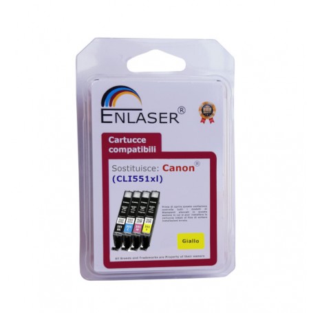 INK ENLASER COMP. CANON CLI-551XL YE