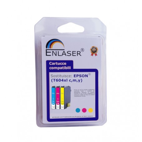 INK ENLASER COMP. EPSON (T604XL) C,M,Y TRIPACK