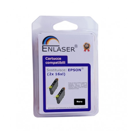 INK ENLASER COMP. EPSON T161 (16XL) BK BIPACK